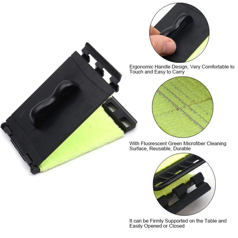 SAPHUE Guitar String Cleaner Clean Fretboard Cloth Tool Scrubber for Cleaning Maintenance Care Kit for Violin/Bass/Ukulele/Electric Guitars and Other Musical Instrument 2 Pack - Image 2